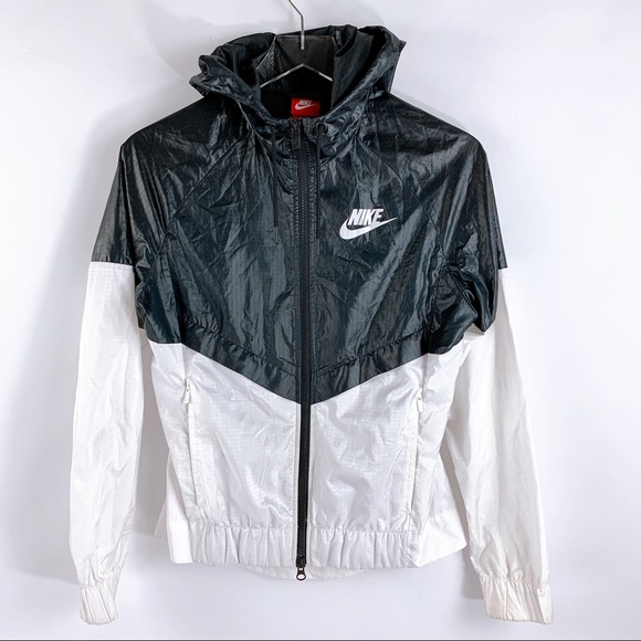 Nike | Jackets & | Nike Black White Windrunner Jacket | Poshmark